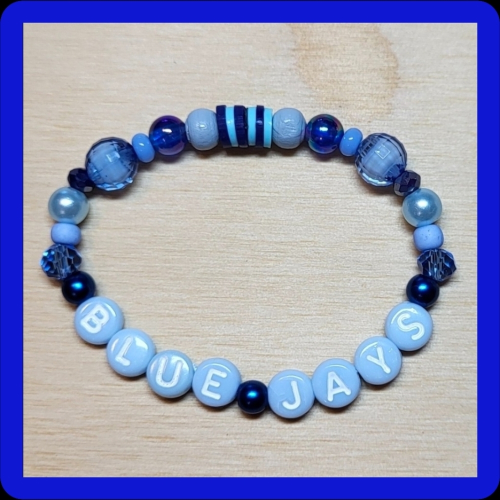 Blue Jays Friendship Bracelet, Size 6"